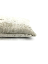 Load image into Gallery viewer, Kravet Basics 33322 in the color 11 Pillow Lumbar Cover with - Light Gray Silky Shinny Chenille Rectangle Pillow Case