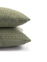 Load image into Gallery viewer, Kravet Check Out in the color Poolside Pillow Cover - 20" x 20" Aqua Check Pattern Outdoor Accent Pillow