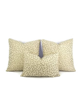 Load image into Gallery viewer, 13.5" x 20" Lee Industries Nickels in the color Taupe Lumbar Pillow Cover - Cream and Taupe Dots Rectanlge Accent Cover