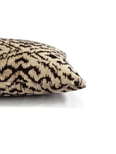 Load image into Gallery viewer, 12.5" x 19.5" Zimmer + Rohde Stimulation in the color 995 - Brown and Tan Velvet Diamond Pattern Cut Velvet Lumbar Pillow Cover