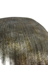 Load image into Gallery viewer, 13" x 22" Misia Paris Lumieres De Ville in Mordore Lumbar Pillow Cover - Brown Velvet Laminated Animal Skin Metallic Cushion Cover