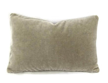 Load image into Gallery viewer, 13" x 20" Mario Sirtori Alpaca Mohair in Gray Lumbar Pillow Cover - Long Hair Plush Mohair Velvet Grey Rectangle Accent Cushion Cover