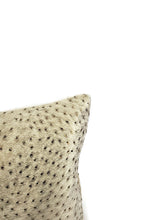 Load image into Gallery viewer, Kravet Couture Animal Allure in Copper Pillow Cover - 12" x 19" Platnuim Silver Velvet with Gold Glimmer Speckle Cushion Cover