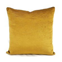 Load image into Gallery viewer, F. Schumacher Antique Linen Velvet in Gold Pillow Cover - Solid Gold Textured Stripe Velvet Cushion Cover