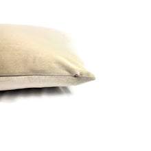 Load image into Gallery viewer, F. Schumacher Sophia Velvet in Champagne Lumbar Pillow Cover - 12.5" x 20" Solid Shimmer Beige Rectangle Cushion Case