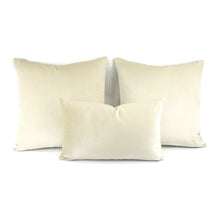 Load image into Gallery viewer, F. Schumacher Sophia Velvet in Champagne Pillow Cover - 20" x 20" Solid Shimmer Beige Cushion Case