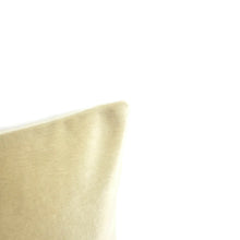 Load image into Gallery viewer, F. Schumacher Sophia Velvet in Champagne Lumbar Pillow Cover - 12.5" x 20" Solid Shimmer Beige Rectangle Cushion Case