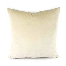 Load image into Gallery viewer, F. Schumacher Sophia Velvet in Champagne Pillow Cover - 20" x 20" Solid Shimmer Beige Cushion Case