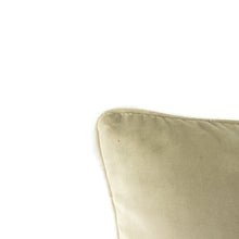 Load image into Gallery viewer, F. Schumacher Gainsborough Velvet in Oyster with Self-welt Pillow Cover - 20" x 20" Light Gray Velvet Cushion Case