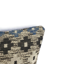 Load image into Gallery viewer, F. Schumacher Ayumi Performance in Blue Pillow Cover - 20" x 20" Navy Blue Diamond Woven Cushion Case