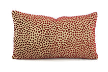 Load image into Gallery viewer, GP & J Baker Cosma in Blush Pillow Cover - Red Velvet Spot Cushion Case