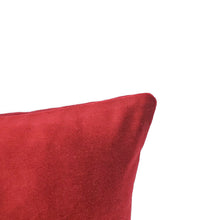 Load image into Gallery viewer, Schumacher Gainsborough Velvet in Burgundy Lumbar Pillow Cover - 12" x 20" Solid Wine Red Accent Cushion Case
