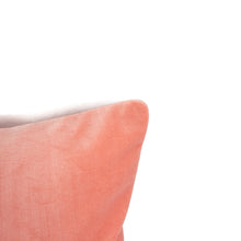 Load image into Gallery viewer, Kate Spade Light Bubble Gum Pink Velvet Lumbar Pillow Cover - Calmative in Persimmon Accent Rectangle Cushion Case