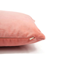 Load image into Gallery viewer, Kate Spade Light Bubble Gum Pink Velvet Lumbar Pillow Cover - Calmative in Persimmon Accent Rectangle Cushion Case