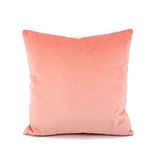Load image into Gallery viewer, Kate Spade Light Bubble Gum Pink Velvet Pillow Cover - 20" x 20" Calmative in Persimmon Accent Cushion Case