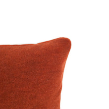 Load image into Gallery viewer, F. Schumacher San Carlo Mohair Velvet in Sienna Lumbar Pillow Cover - 12" x 20" Dark Rust Mohair Velvet Rectangle Cushion Case