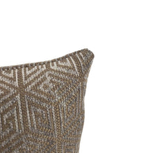 Load image into Gallery viewer, F. Schumacher COSMATI CHENILLE  in Smoke Pillow Cover - 12" x 20" Light Gray and Dark Gray Geometric Pattern Cushion Case
