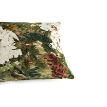 Load image into Gallery viewer, GP & J Baker ORIENTAL GARGEN in Mole Lumbar Pillow Cover - 11" x 20" Floral Printed Velvet Cushion Case