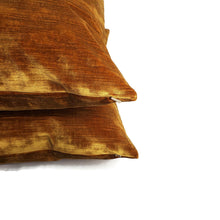 Load image into Gallery viewer, Kravet CHIC VELOUR in Antique Gold Velvet Pillow Cover - 20" x 20" Silky Plush Gold Velvet Cushion Case