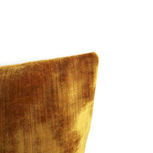 Load image into Gallery viewer, Kravet CHIC VELOUR in Antique Gold Velvet Lumbar Pillow Cover - 12.5" x 20" Silky Plush Gold Velvet Cushion Case
