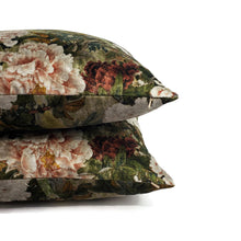 Load image into Gallery viewer, GP & J Baker ORIENTAL GARDEN in Mole Pillow Cover - 20" x 20" Floral Printed Velvet Cushion Case