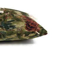 Load image into Gallery viewer, GP & J Baker ORIENTAL GARGEN in Mole Lumbar Pillow Cover - 11" x 20" Floral Printed Velvet Cushion Case