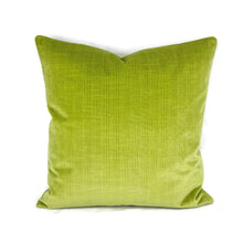 Load image into Gallery viewer, Schumacher Antique Strie Velvet in Lime Pillow Cover - 20" x 20" 69776 Cushion Case