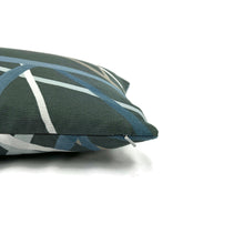 Load image into Gallery viewer, Kelly Wearstler Simpatico Print in Raven Lumbar Pillow Cover - 13" x 20" Lee Jofa Modern Abstract Lines Linen Cushion Cover