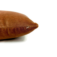Load image into Gallery viewer, Kerry Joyce SCALA in Sepia Mohair Velvet Lumbar Pillow Cover - 12.5" x 20" Solid Brown Mohair Rectangle Cushion Case