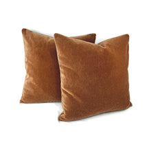 Load image into Gallery viewer, Kerry Joyce SCALA in Sepia Mohair Velvet Pillow Cover - 20" x 20"