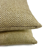 Load image into Gallery viewer, GP & J Baker GLANVILLE in Teal Pillow Cover - 20" x 20" Teal and Gray Geometric Weave Cushion Case