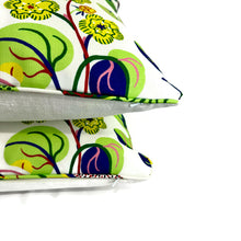 Load image into Gallery viewer, Schumacher EXOTIC BUTTERFLY in Sprint w/ Self-welt Pillow Cover - 20" x 20" Bright and Colorful Indoor/Outdoor Pillow in Pink, Blue & Green