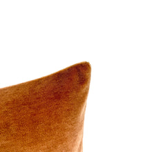 Load image into Gallery viewer, Kerry Joyce SCALA in Sepia Mohair Velvet Lumbar Pillow Cover - 12.5" x 20" Solid Brown Mohair Rectangle Cushion Case