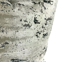 Load image into Gallery viewer, Gray and Silver Velvet Marble Pattern Pillow Cover - 20" x 20" Gray Textured Velvet Cushion Case