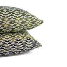 Load image into Gallery viewer, Jane Churchill IGGY in Blue and Green Pillow Cover - 20" x 20" Silver Sage Velvet Cushion Case