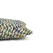 Load image into Gallery viewer, Jane Churchill Iggy in Blue and Green Lumbar Pillow Cover - 12" x 20" Silver Sage Velvet Rectangle Cushion Case