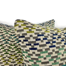 Load image into Gallery viewer, Jane Churchill IGGY in Blue and Green Pillow Cover - 20" x 20" Silver Sage Velvet Cushion Case