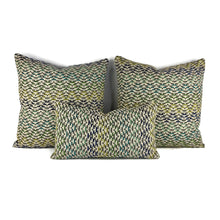 Load image into Gallery viewer, Jane Churchill IGGY in Blue and Green Pillow Cover - 20" x 20" Silver Sage Velvet Cushion Case