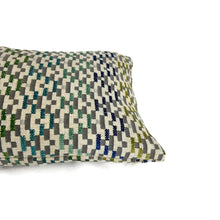 Load image into Gallery viewer, Jane Churchill Iggy in Blue and Green Lumbar Pillow Cover - 12" x 20" Silver Sage Velvet Rectangle Cushion Case