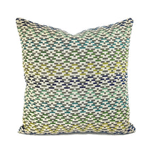 Load image into Gallery viewer, Jane Churchill IGGY in Blue and Green Pillow Cover - 20" x 20" Silver Sage Velvet Cushion Case
