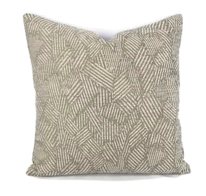 Hodsoll McKenzie Gregory in 598 - 20" x 20" Light Army Green Textured Chenille Abstract Pillow Cover