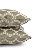 Load image into Gallery viewer, Kravet Couture Added Allure in the color Platinum Cut Velvet Pillow Cover
