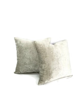 Load image into Gallery viewer, Kravet Basics 33322 in the color 11 Square Pillow Cover - Light Gray Silky Shinny Chenille Cushion Case
