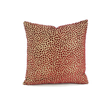 Load image into Gallery viewer, GP &amp; J Baker Cosma in Blush Pillow Cover - Red Velvet Spot Cushion Case
