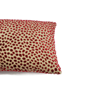 GP & J Baker Cosma in Blush Pillow Cover - Red Velvet Spot Cushion Case