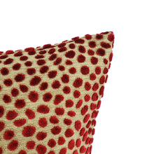 Load image into Gallery viewer, GP &amp; J Baker Cosma in Blush Pillow Cover - Red Velvet Spot Cushion Case
