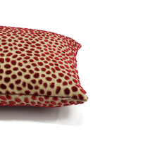 Load image into Gallery viewer, GP &amp; J Baker Cosma in Blush Pillow Cover - Red Velvet Spot Cushion Case
