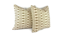 Load image into Gallery viewer, Annie Selke Links in Taupe and Cream Cotton Pillow Cover
