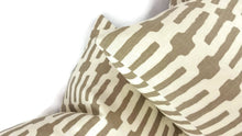 Load image into Gallery viewer, Annie Selke Links in Taupe and Cream Cotton Pillow Cover
