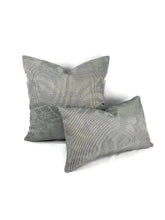 Load image into Gallery viewer, 11&quot; x 19.5&quot; F. Schumacher Colette in the color Charcoal Lumbar Pillow Cover
